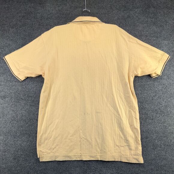 Devon & Jones Men's Polo Shirt Tan XL Short Sleeve High Low Hem Capgemini HP - Picture 8 of 14